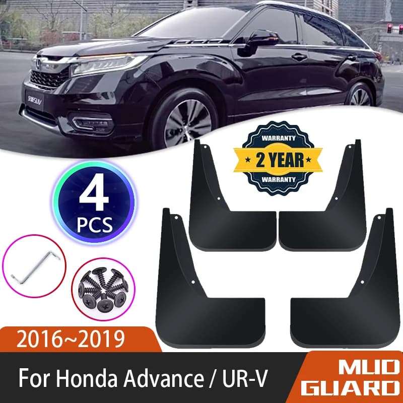 Car Mudguard For Honda Avancier UR V UR-V URV 2016 2017 2018 2019 Car Guard Splash Flap Anti-splash Fender Accessories Mud Flaps