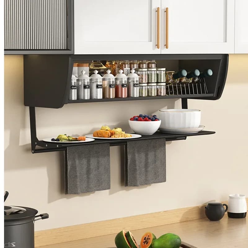 Hanging cabinet rack, kitchen rack, dishes, seasoning storage rack, storage box, space capsule hanging cabinet