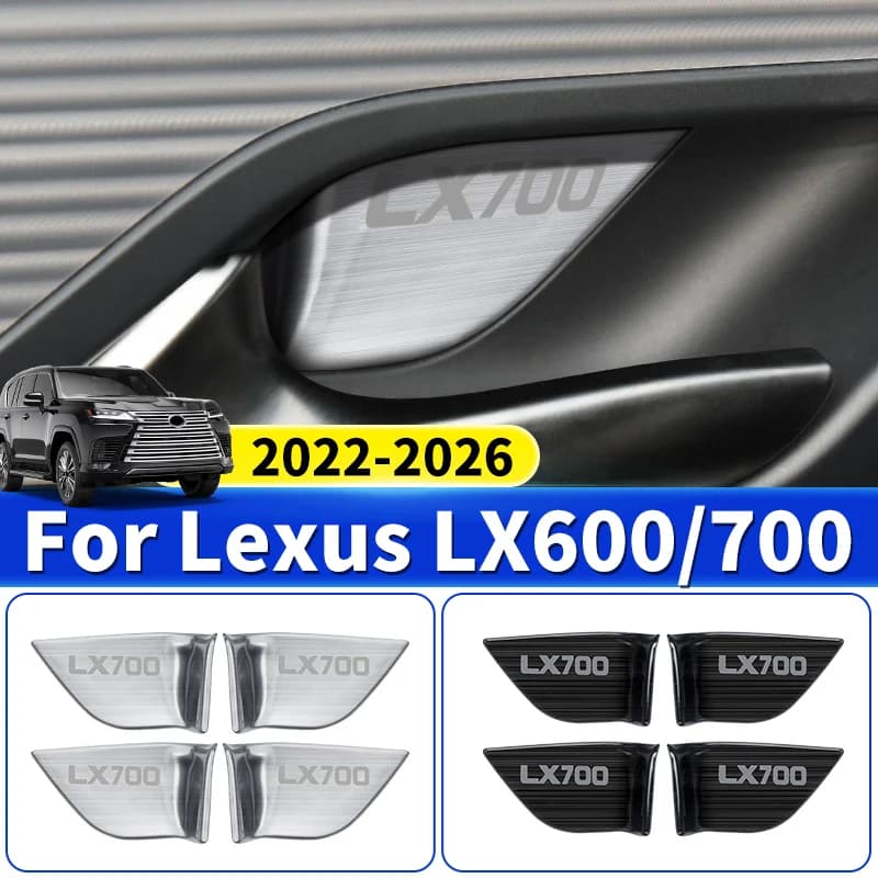 For Toyota 2022-2026 Lexus 600 700 LX600 LX Interior Door Cup Protector Scratch-Resistant Cover Upgrade Decoration Accessories