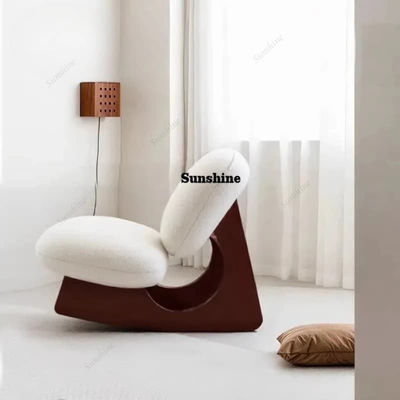 Medieval rocking chair small apartment living room bedroom leisure chair