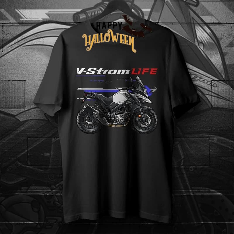 Classic Japanese 2017-2024 Models V-Strom 650 Motorcycle T-Shirt New 100% Cotton O-Neck Short Sleeve Summer Casual Mens T-shirt