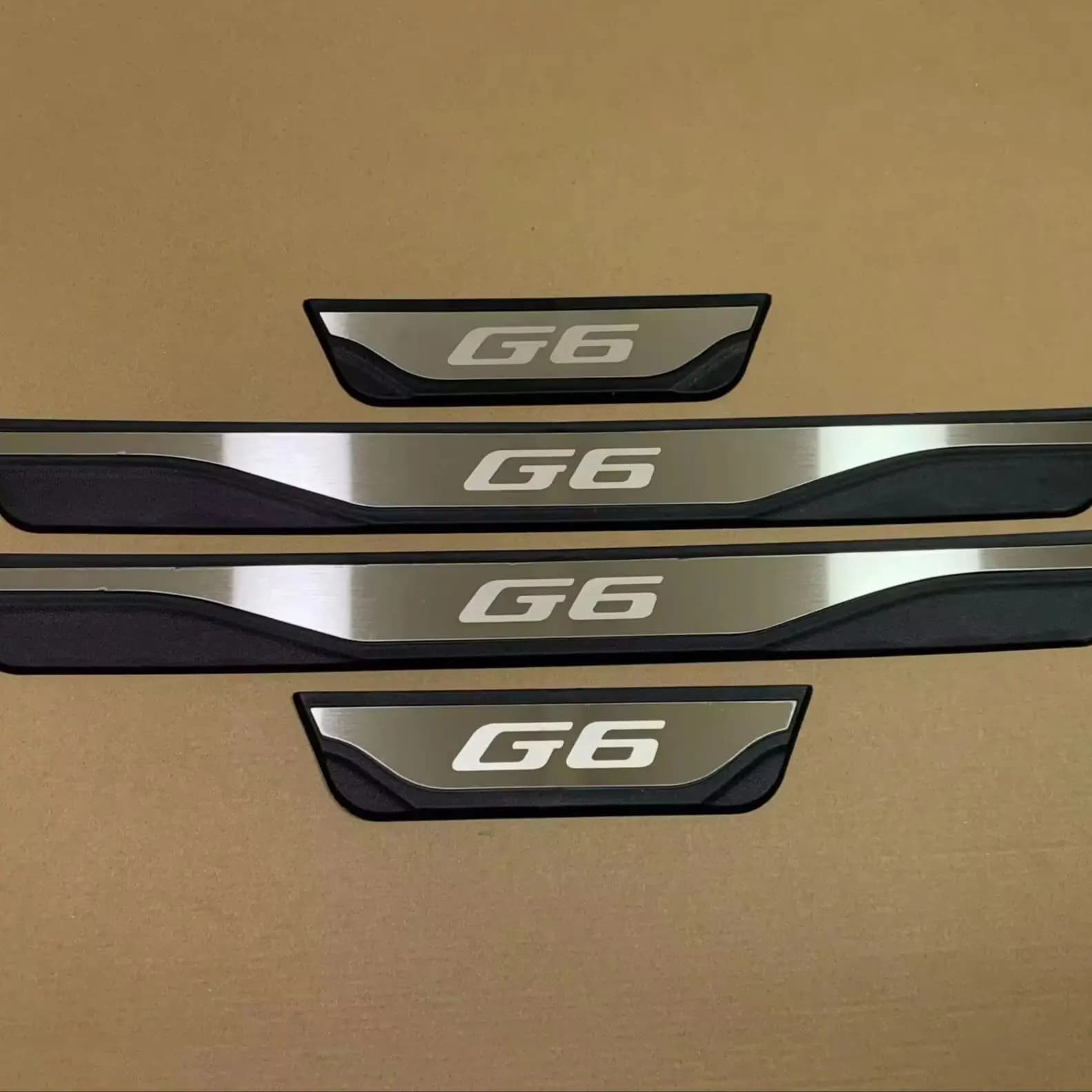 For Xpeng G6 2022-2024 2025 2026 Auto Door Sill 3d Shell Kick Scuff Plate Protector Guard Pedal Trims Car Styling Parts Supplies