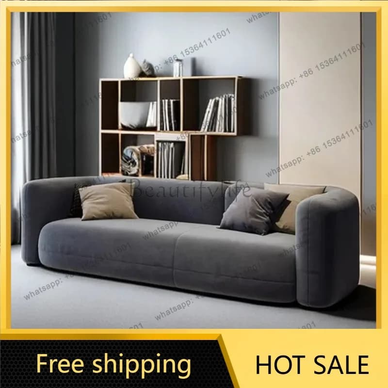 LD Elegant Minimalist Sofa Small Apartments Modern Living Room Lounge Furniture Comfortable Divano Letto Stylish Space Saving