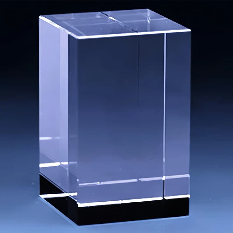 XTool Optical K9 Crystal Cube Blank for Laser Engraving or Printing Miniatures Home Decor Photographic Prop Glass Paperweight