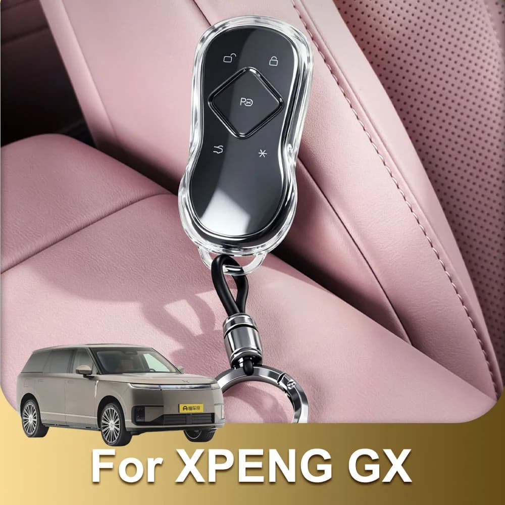 Fit For Xpeng GX TUP Ttransparent Key Protection Cover Automotive Modification Supplies Anti Fall Key Cover Invisible Protection