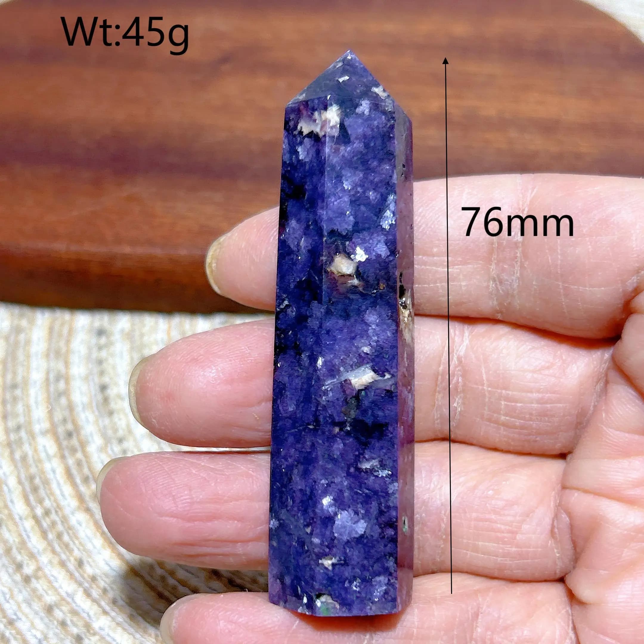Natural Crystal Gem Lepidolite Tower High Quality Healing Gemstones Mineral Energy Reiki Home Decorations Room Decor Gift