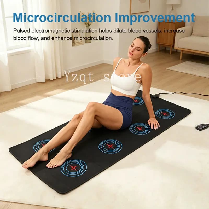 Yoga Mat Low Frequency Pulse Electromagnetic Field Physiotherapy Mat Magnetic Therapy Mat Relieves Pain