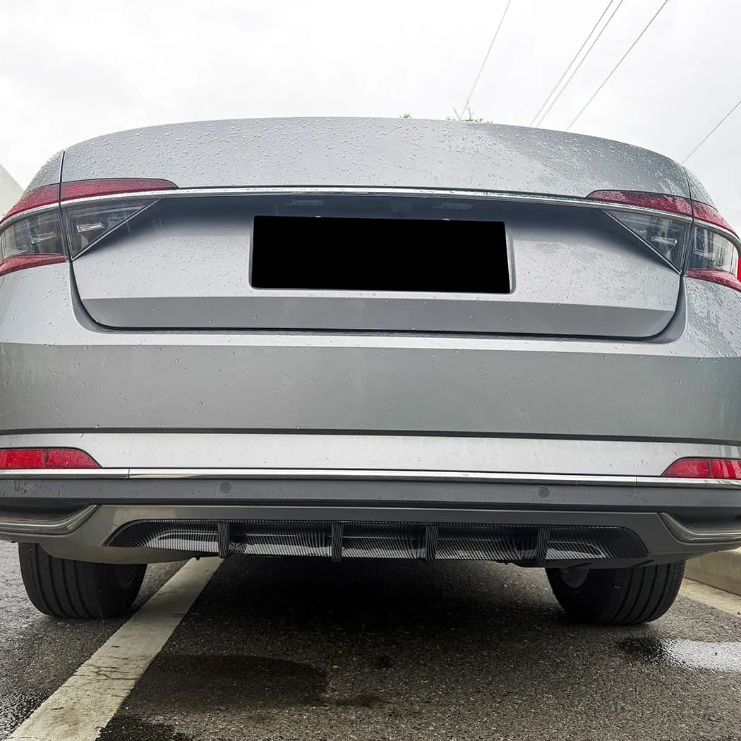 FOR Skoda Superb B8.5 Rear Bumper Lip Diffuser ABS 2020 2021 2022 Rear Spoiler Small Body Kit Car Tuning Accessories