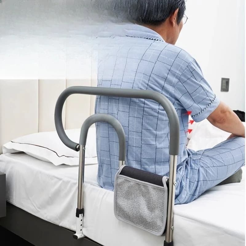 Bedside armrest elderly get up auxiliary device household the elderly anti-drop guardrail railing get up without punching