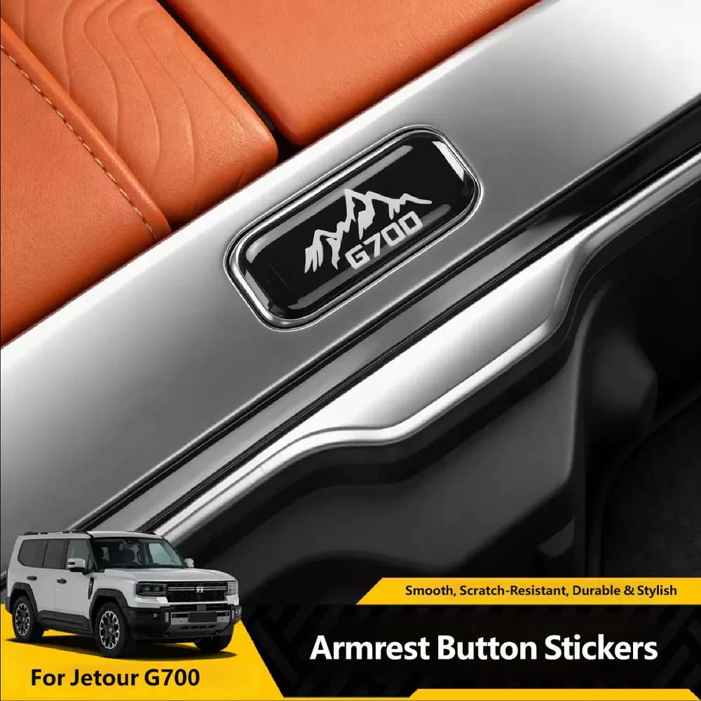 For Jetour G700 2025 2026 Car Adhesive Button Stickers, Center Console Button Stickers