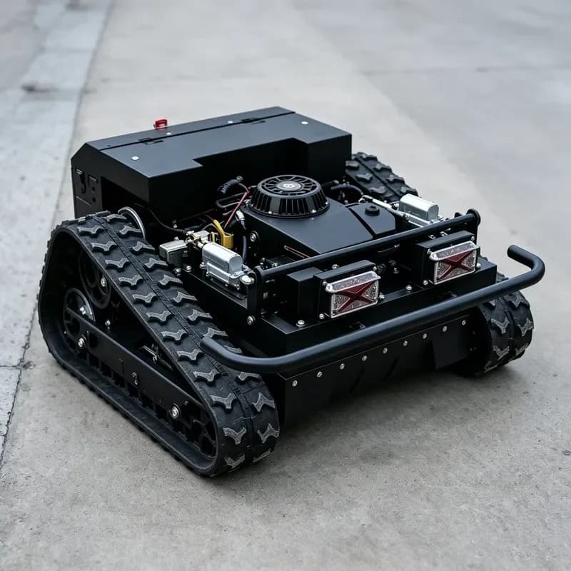 CE EPA Approved 550 All Terrain Tracked Remote Control Lawn Mower Heavy All Terrain Grass Cutting Machine