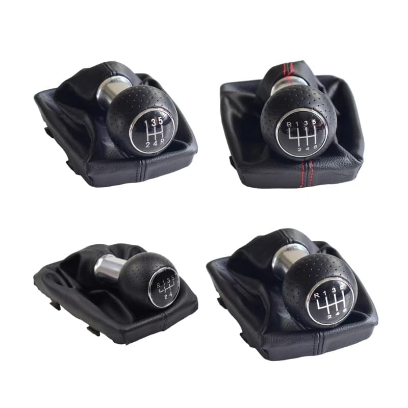 M76E Manual Gear Lever Handle Set with Grip Texture and Collar Accent