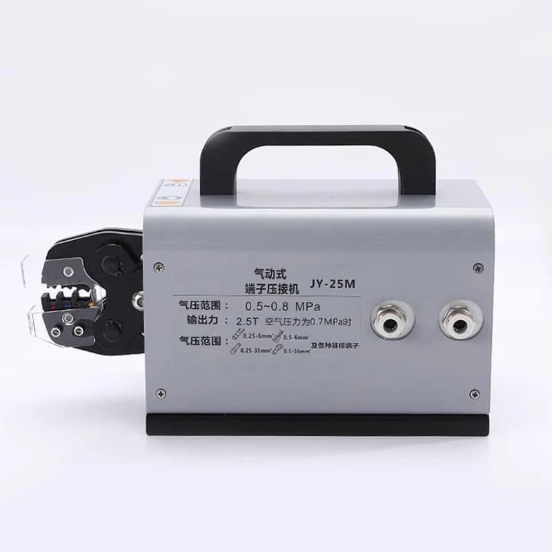 0.25-16 Pneumatic Pre-insulated Ferrule RingTerminal Lug Wire Crimper Cale Press Machine Terminal Crimping Machine