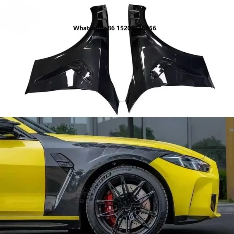 High Quality Carbon Fiber AE Style Car Front Side Real Carbon Fiber Fender for G80 M3 G82 M4 Carbon Fender Upgrade
