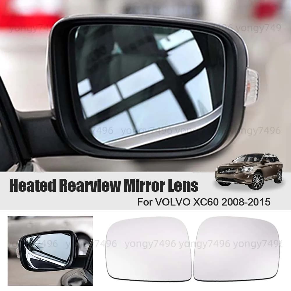 Car Wide Angle Heated Rearview Mirror Lens For VOLVO XC60 2008 2009 2010 2011 2012 2013 2014 2015 Cars Accessories Replace