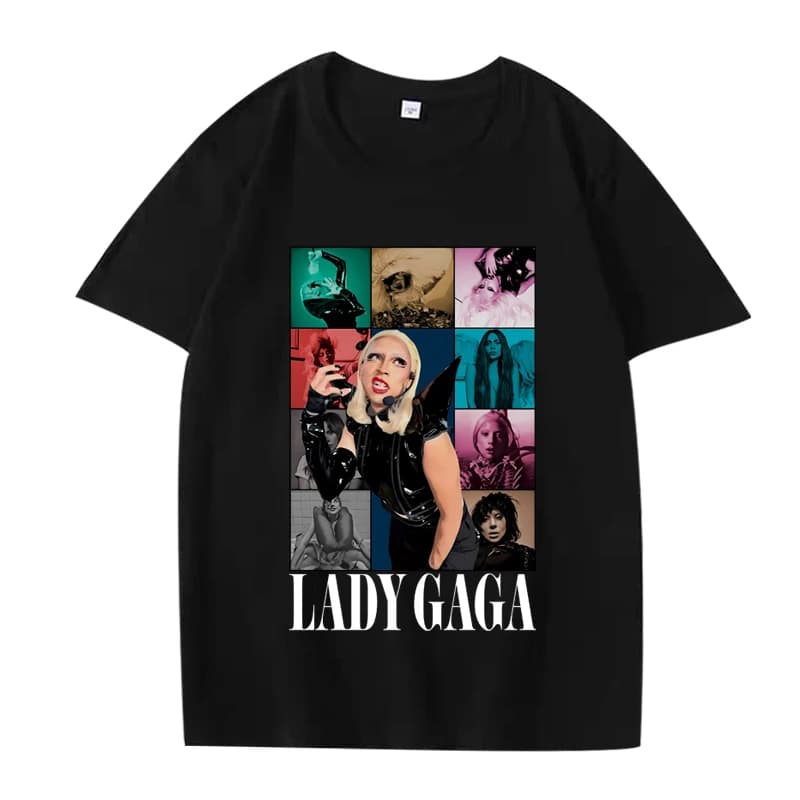 Lady Gaga Mayhem New Album T Shirt 2025 men women Oversized 100% Cotton Hot sale short sleeve Summer print Unisex plus size tops