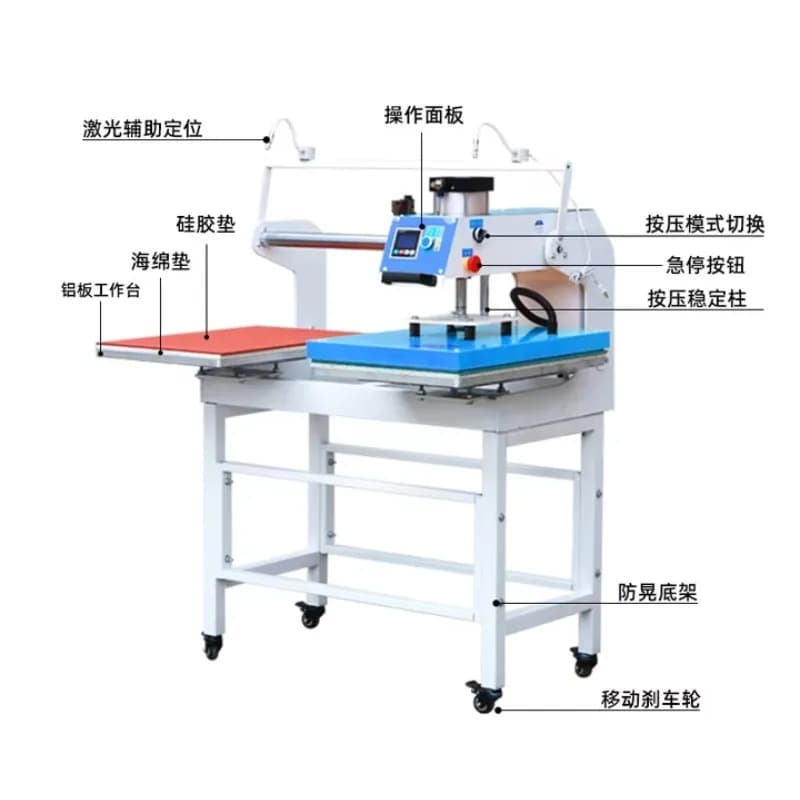 Semi-Automatic Heat Transfer Machine for Bottles And Fabrics - Efficient Thermal Sublimation Application for Home Use