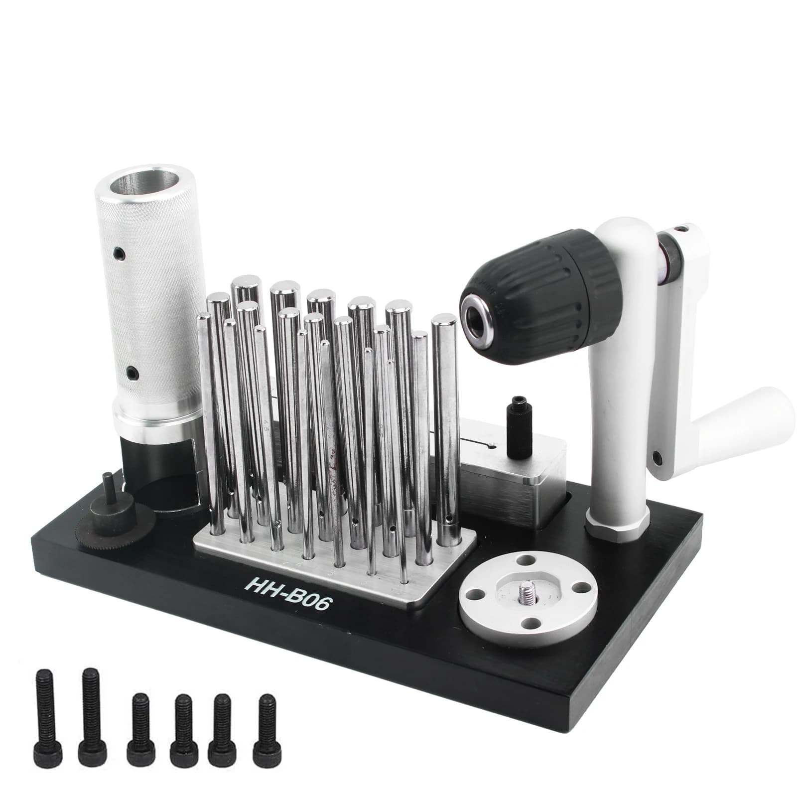 Manual Jump Ring Making Machine with 20 Stainless Steel Mandrels for Jewelry Crafting Gold Silver Copper Alloy DIY Jewelry Tools