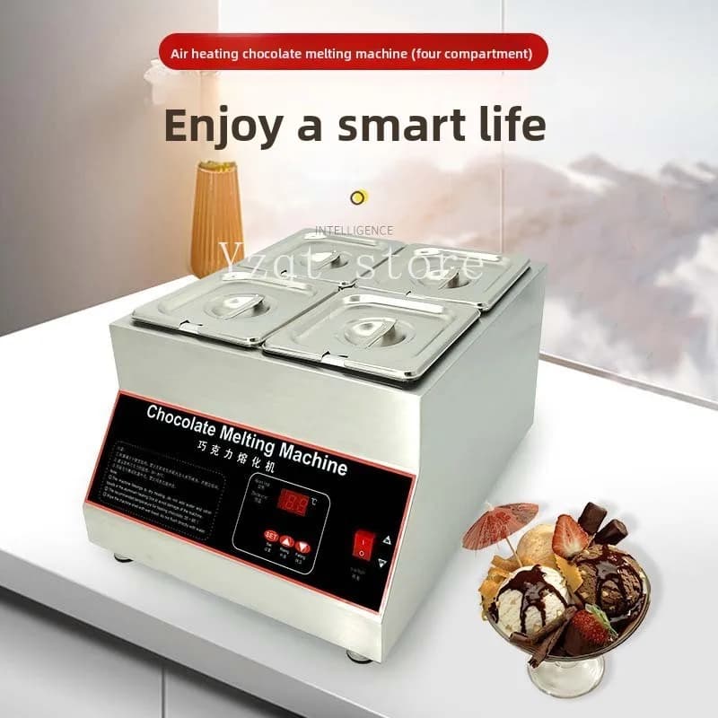 Cross-border e****mical chocolate melting furnace chocolate commercial ice cream chocolate thermostat spraying equipment