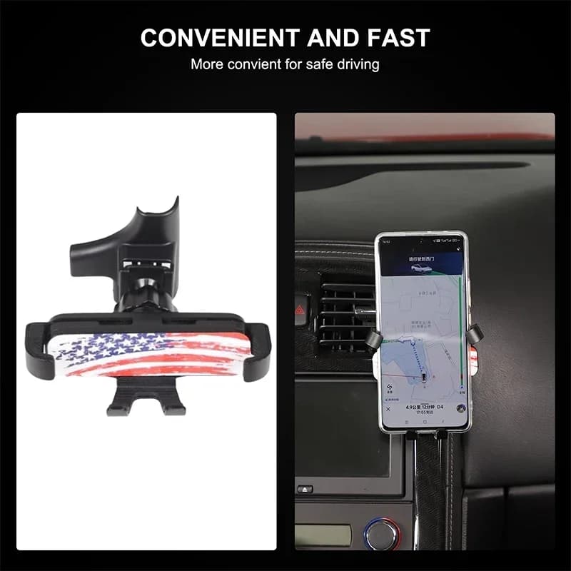 For Chevrolet Corvette C6 2005-2013 ABS center console air outlet cell phone holder GPS wireless charging navigation holder