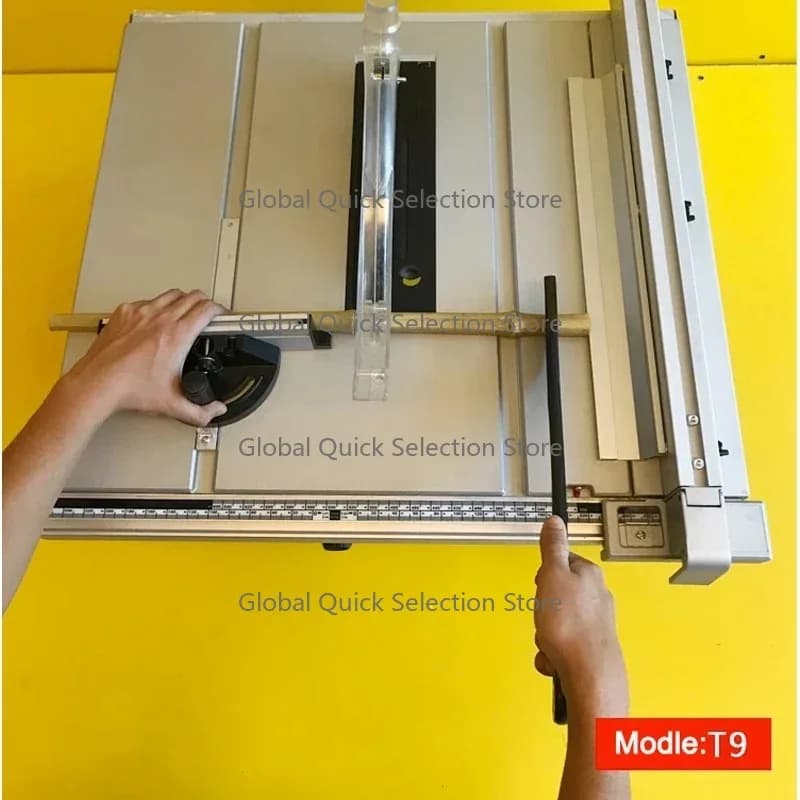 T9 Multifunction Woodworking Table Saw 10 Inches Electric Cutting Machine Precision Circular Saw 45°Miter Angle Dust Free Cutter