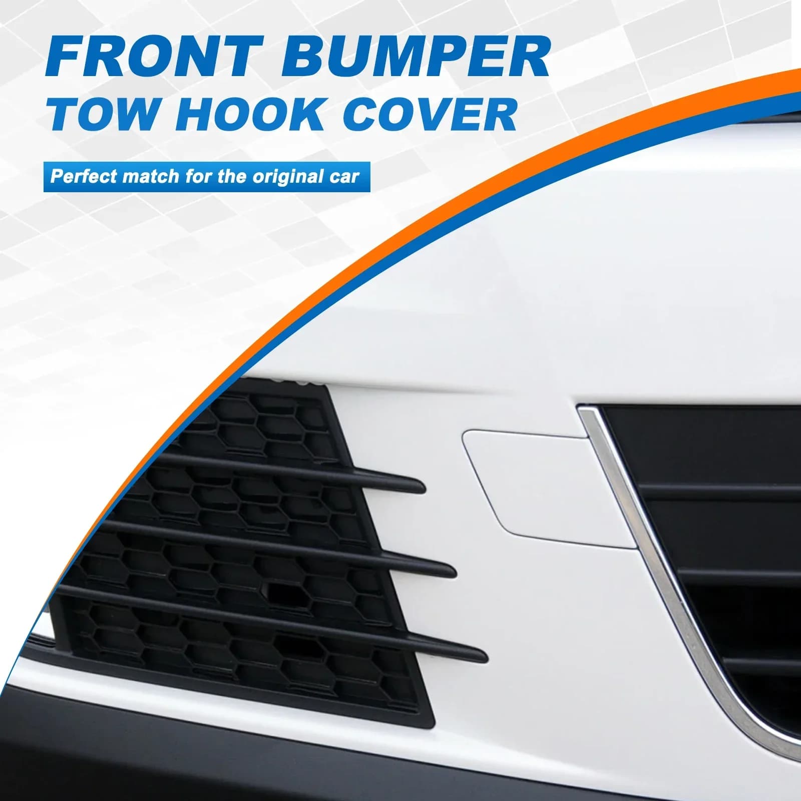 For VW Tiguan 2012-2017 Front Bumper Tow Hook Cover Cap Towing Eye Accessories 5N0807241A