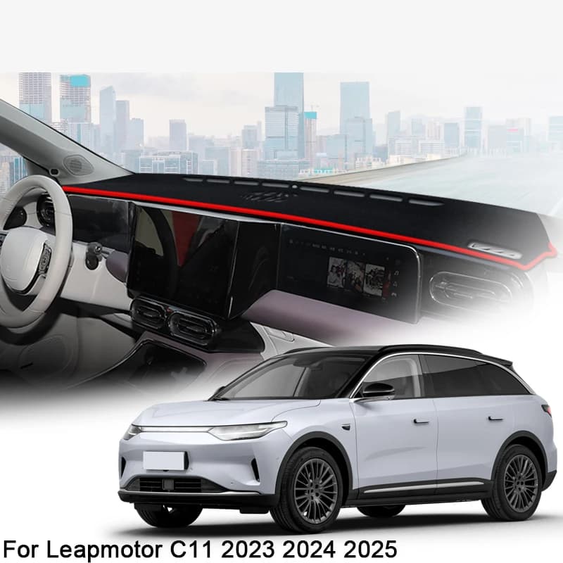 For Leapmotor C11 2023 2024 2025 Car Dashboard Protective Mat Shade Cushion Pad Rose Carpet Mat Cover Automobiles Accessories