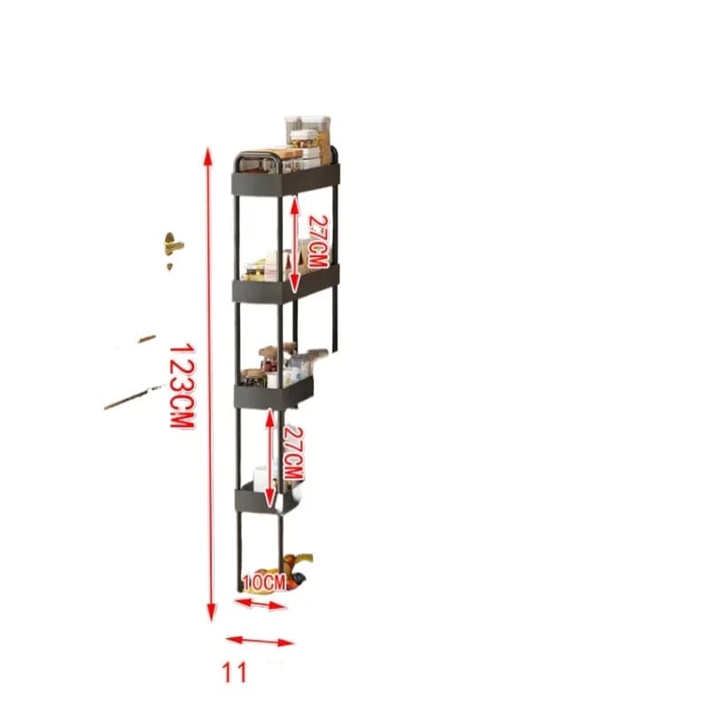Carbon steel metal paint kitchen crevice rack