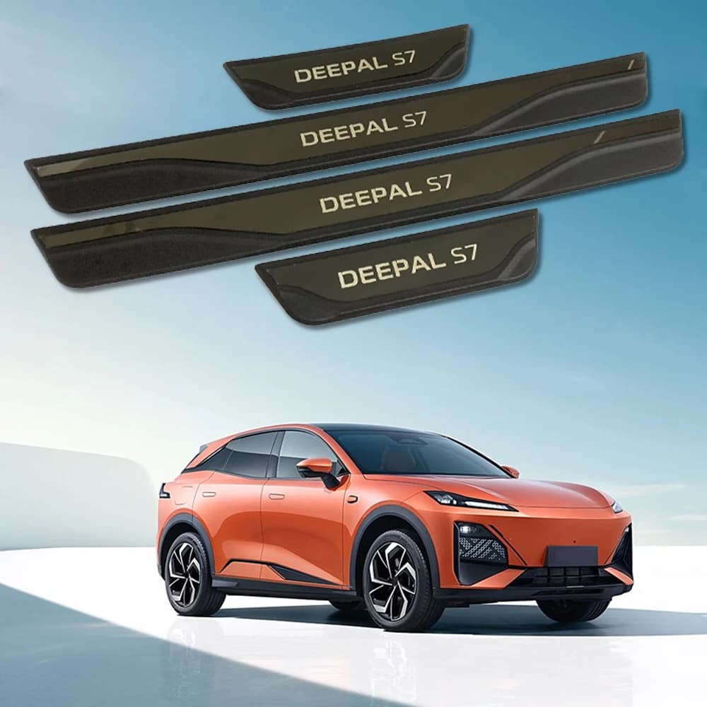 For Deepal S7 2023 2024 2025 Door Sill Scuff Plate Strip Car Accessories Threshold Trim Styling Protection Auto Pedal Stickers