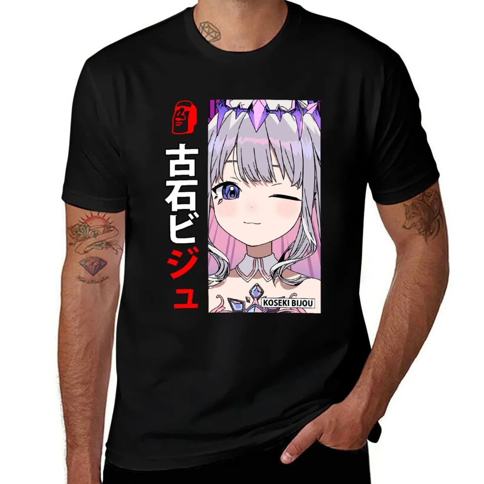 Koseki Bijou Wink Advent T-Shirt man graphic t shirt essential t shirt