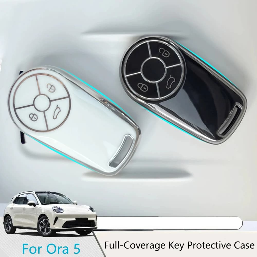 Car Key Full Pack Protective Cover for Ora 5 2026 TPU Material Waterproof Dustproof Protective Shell Car Accessories 1PC