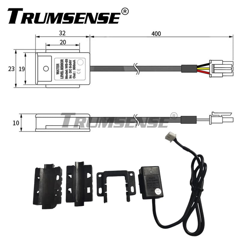 WS03 Cheap Liquid Water Level Sensor Capacitance Water Level Sensor 2 Working Voltage 5VDC/12/24VDC Off Contact from Factory