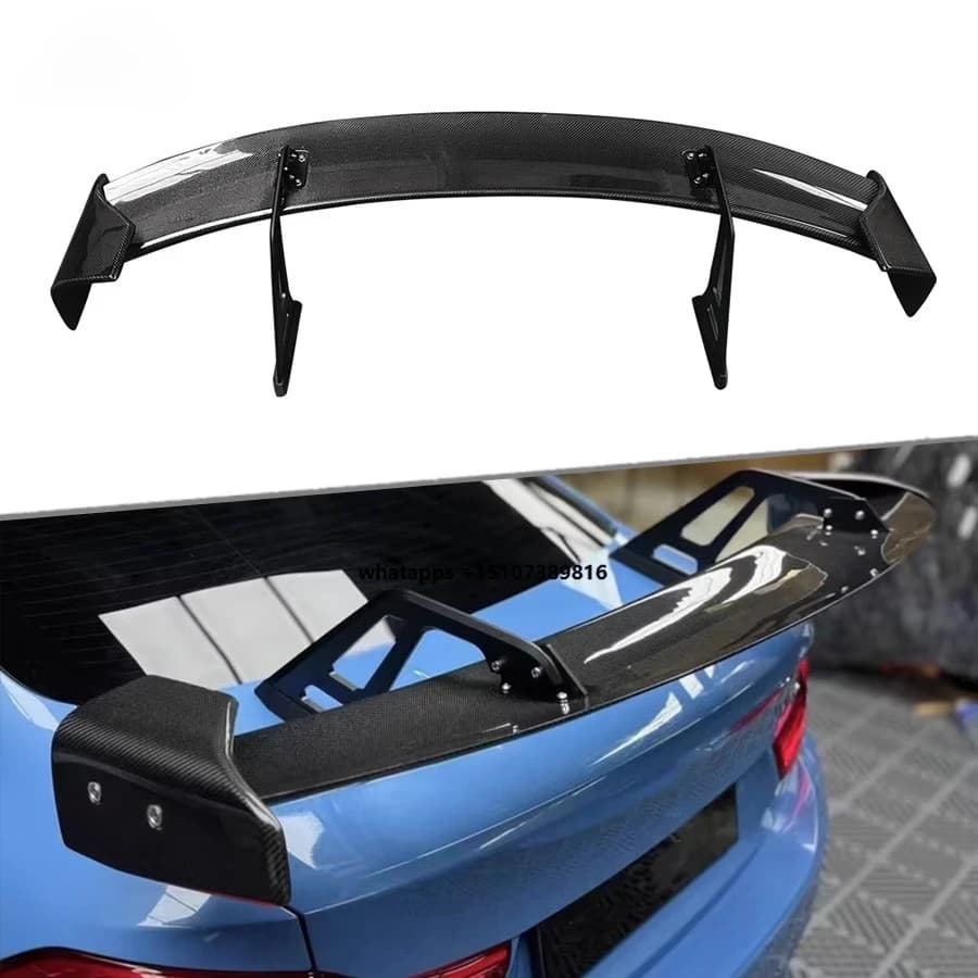 Dry Carbon Fiber ADR Style Rear Wing for M2 F87 M3 F80 M4 F82 F83 Rear Swan Neck Wing Rear Trunk Spoiler