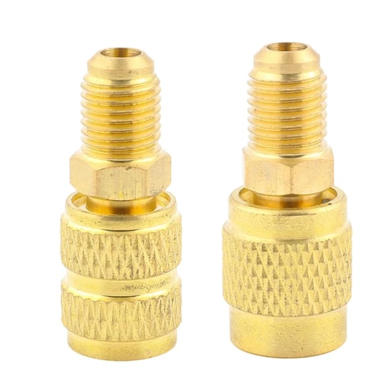 Y5GD Refrigerants Adapters Brasses Fitting for Easy R22 to R410 Conversion Featuring Corrosion Proof Brasses Materials
