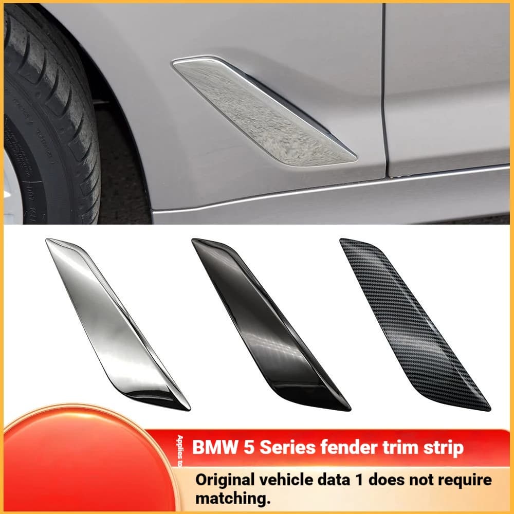 For BMW 5 Series Fender Trim, Bright Strip G30G38 Fender Trim, Electroplating Strip 51747493013