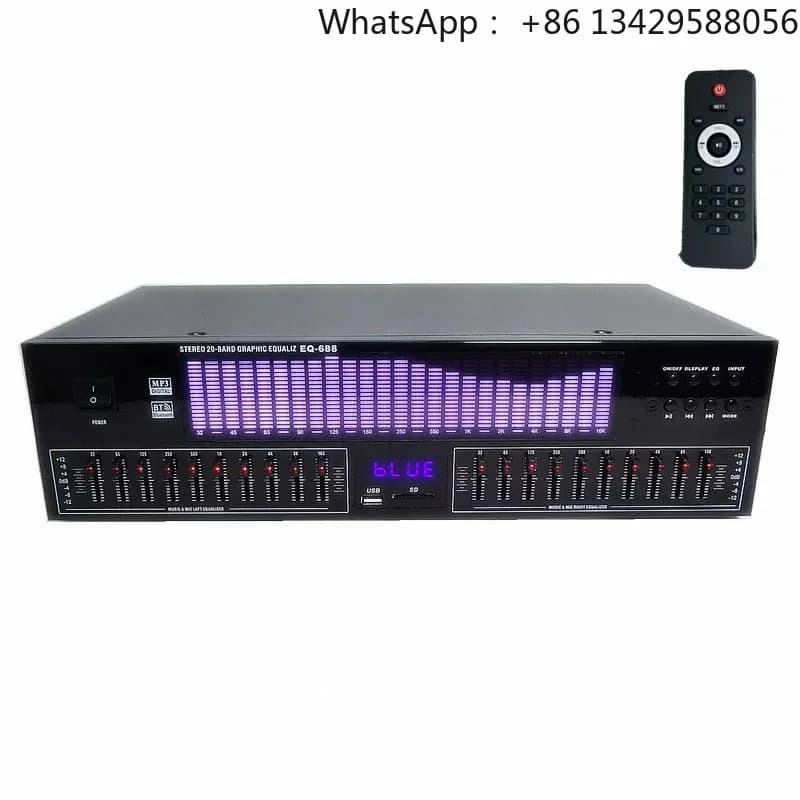 20-Band Professional EQ Equalizer Digital High High Low Home Audio Processor Fever Pre-Tuning