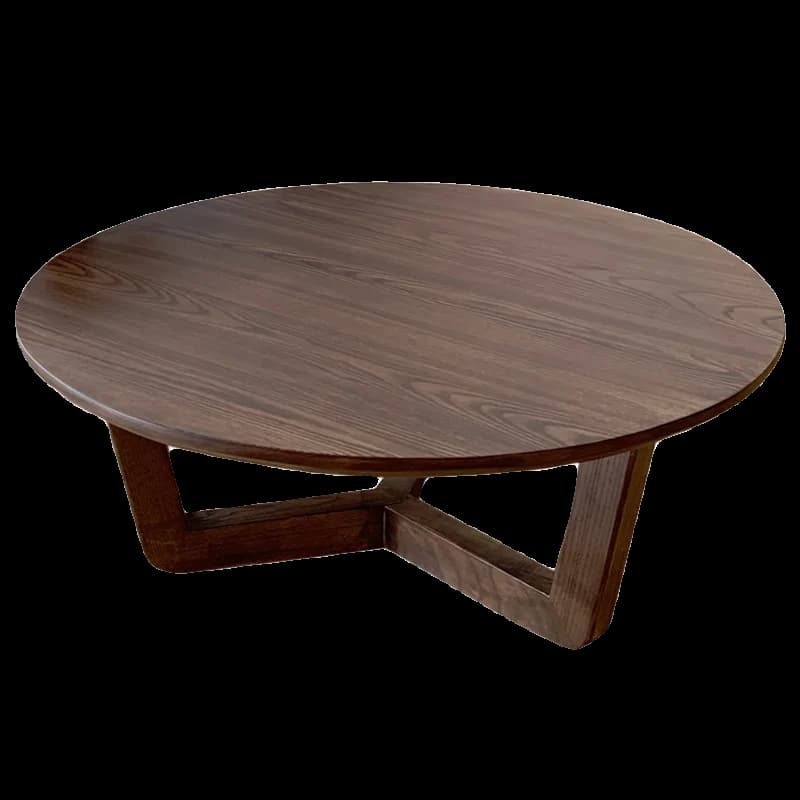 solid wood coffee table high and low combination household simple living room coffee table sofa edge small round tea table