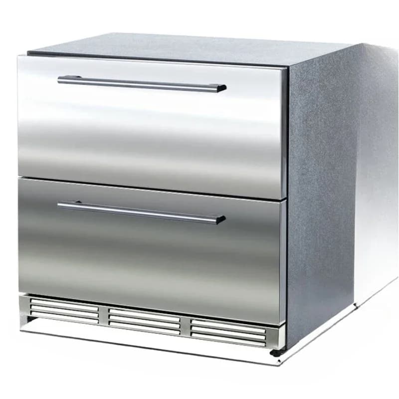 Fully embedded horizontal refrigerator, household air cooling 80 cm wide, ultra-thin zero