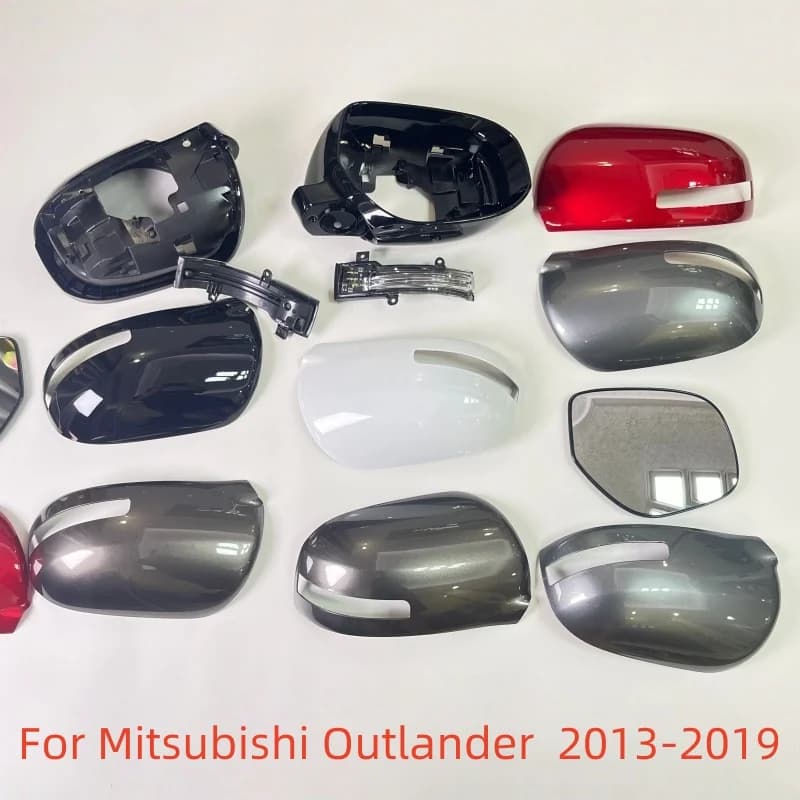 For Mitsubishi Outlander 2013-2019 Auto Left Right Rear Heated Rear Mirror Glass Mirror Cover Frame Turn Signal Light Motor Nwe