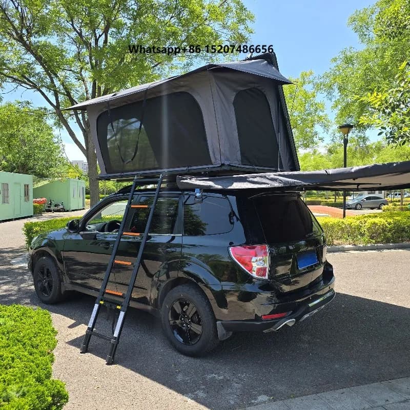 Extension Aluminium Four-season Waterproof Lightweight Outdoor Roof Top Tent Quick Automatic Opening for SUV Car Hard Shell