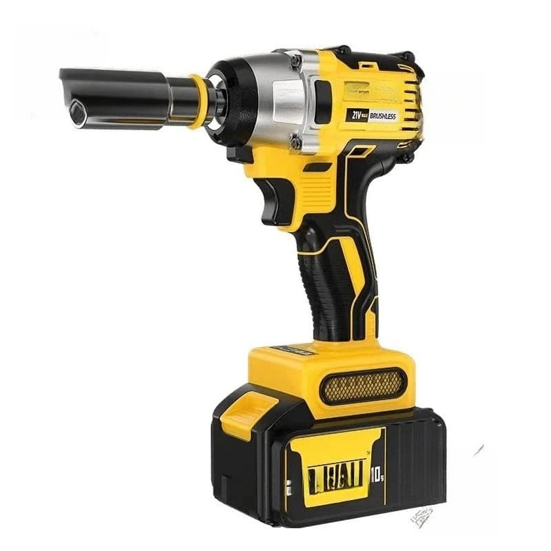 Electric high torque impact wrench, brushless lithium battery electric board hand shelving auto repair