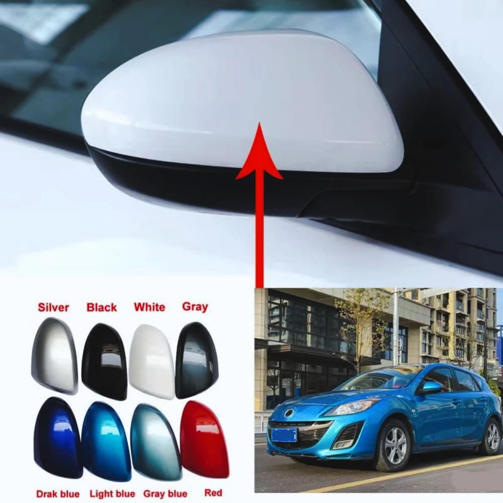Para Mazda 3 1,6 2009 2010 2011 2012 cubierta de espejo retrovisor lateral tapa de espejo retrovisor con el Color pintado