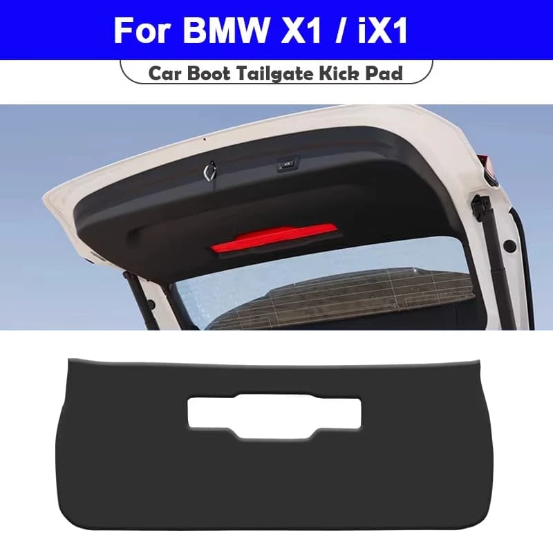 For BMW X1 Ix1 U11 U12 F48 E84 2012-2025 Trunk Tailgate Guard Pad Leather Rear Trunk Door Protective Car Interior Accessories