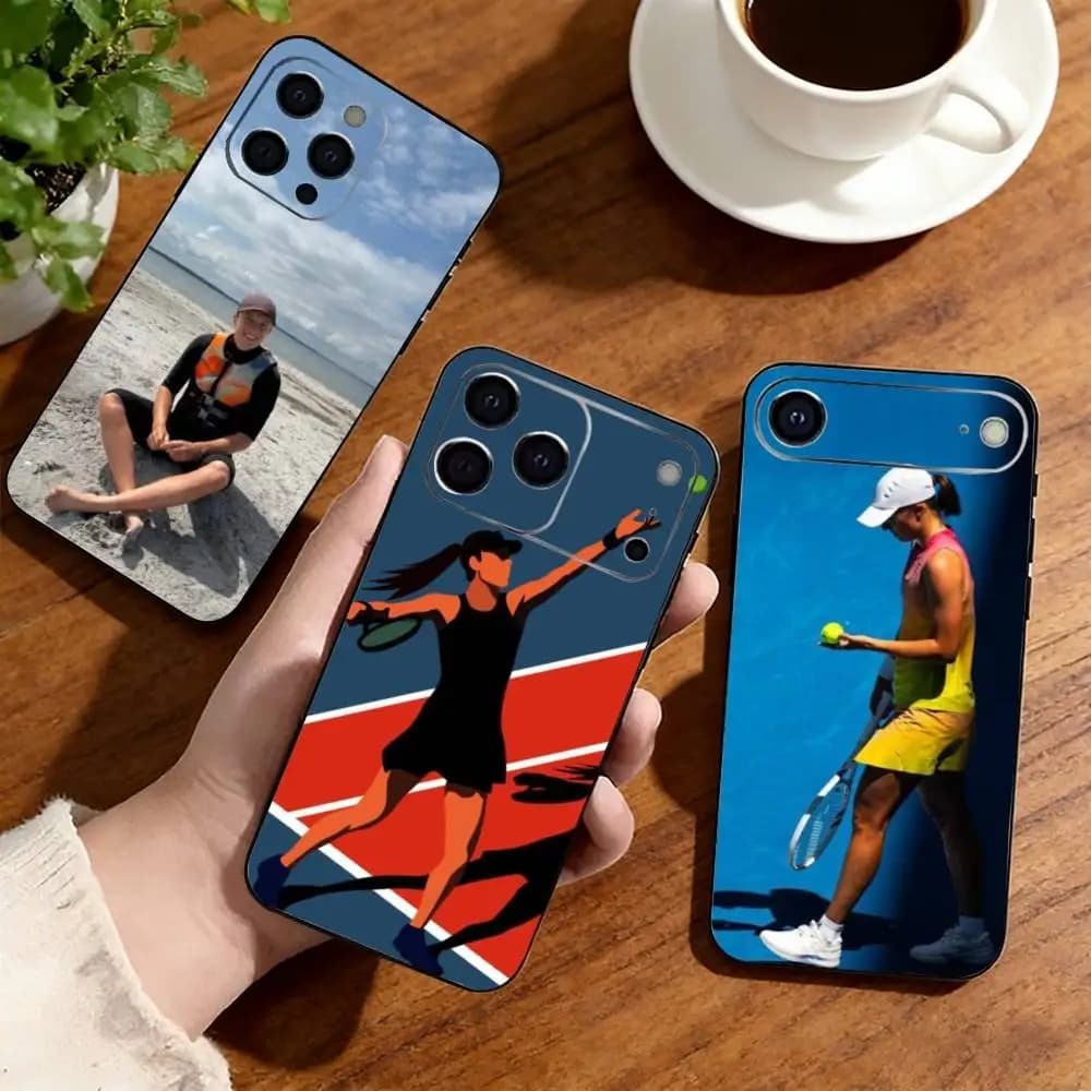 Popular Female Athlete Art Print  Phone Case For iPhone17,16,15,14,13,12,11 Plus,Pro Soft Silicone Black Cover