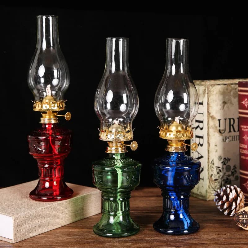 Rural retro lights, glass lights, retro indoor home decoration, lighting home decoration, living room decoration desk decoration