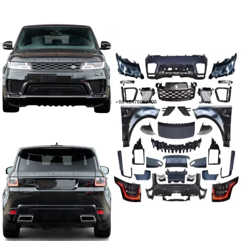 High Quality OE Style L494 Body Kit for Range Rover Sport 2014-2017 Upgrade to 2018-2022 Front Rear Bumper Assy Customized