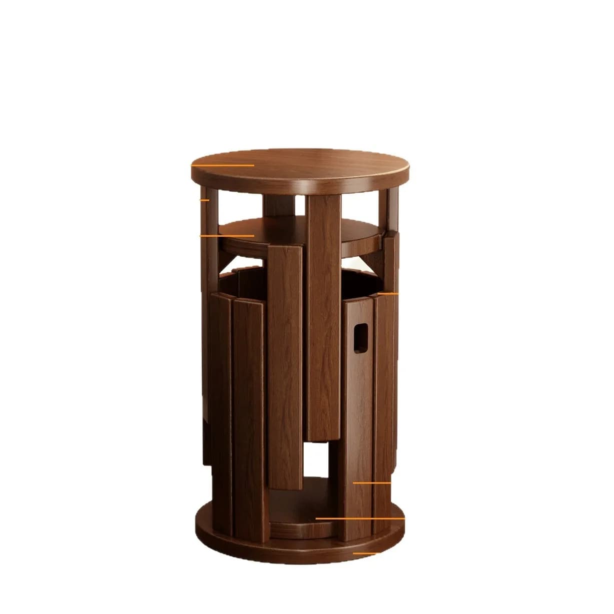 Solid Wood Stool with Stackable Design 4-in-1 Combination Stool and Casters Storage Stackable Stool Guest Reserve Stool