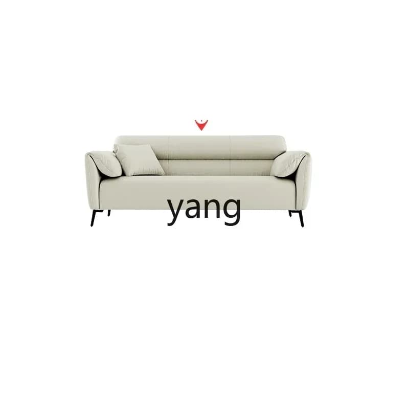 LH  straight row sofa cat scratching skin living room technology cloth cream wind fabric sofa