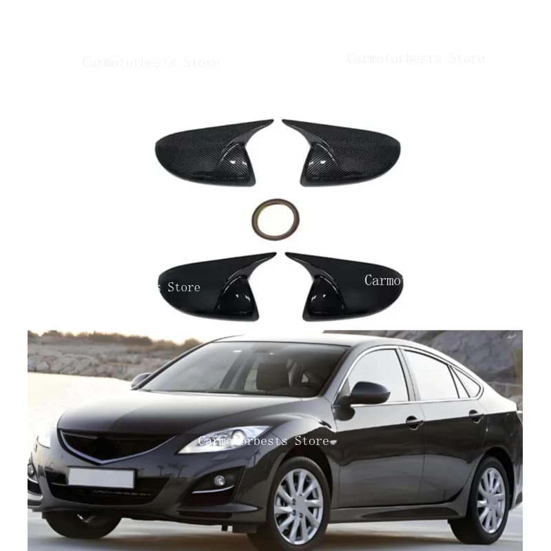 Car  Rearview Side Mirror Cover Fit For Mazda 6 GH 2013 2012 2011 2010 2009 2008 2007  Wing Cap Rear View Case Trim