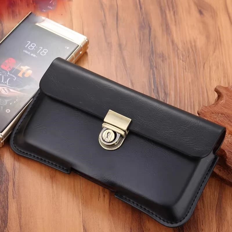 Leather Phone Case For iPhone 17 Pro Max Bag Buckle Waist Phone Belt Pouch For Apple 17 Air 16e 15 Pro Max 13 Mini 14 Plus Cover